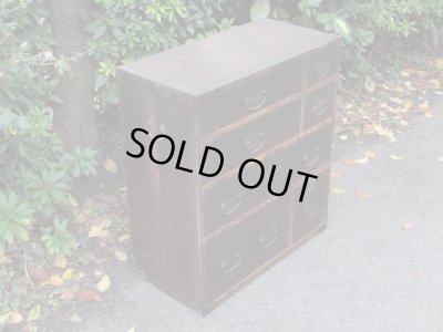 画像2: 時代家具 7杯引出し箪笥 ドロワー