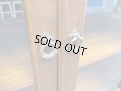 画像13: キツツキマーク 飛騨産業 ガラスキャビネット 本箱