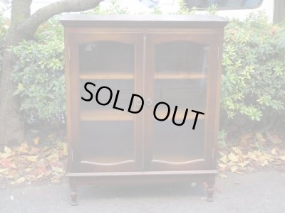 画像3: キツツキマーク 飛騨産業 ガラスキャビネット 本箱