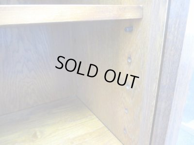 画像16: キツツキマーク 飛騨産業 ガラスキャビネット 本箱