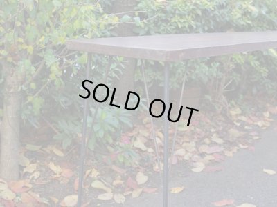 画像9: 古材の横長鉄脚テーブル