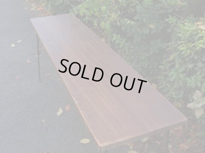 画像4: 古材の横長鉄脚テーブル