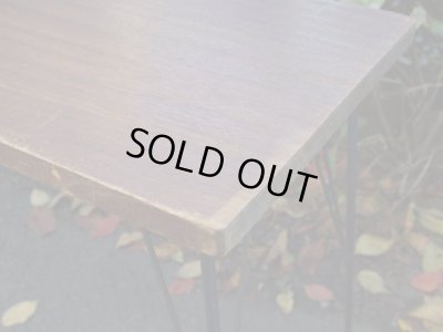 画像7: 古材の横長鉄脚テーブル