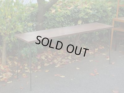 画像3: 古材の横長鉄脚テーブル