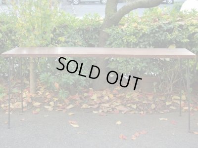 画像2: 古材の横長鉄脚テーブル