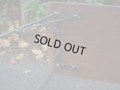 画像11: 古材の横長鉄脚テーブル