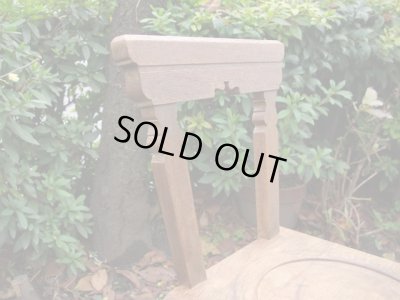 画像6: レトロな古い楢材の木製チェア 椅子