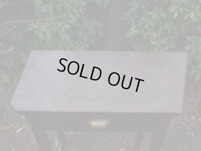 画像5: 古い楢材の小さな机