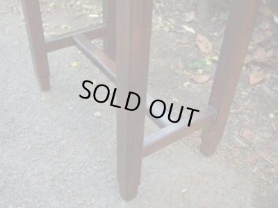 画像11: 古い楢材の小さな机