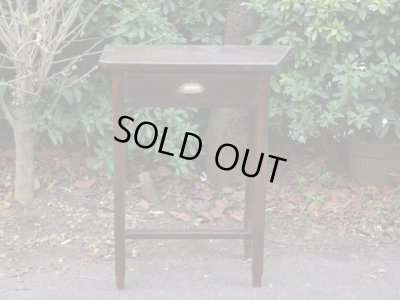 画像2: 古い楢材の小さな机