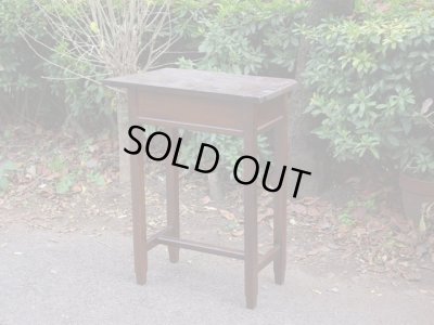 画像4: 古い楢材の小さな机