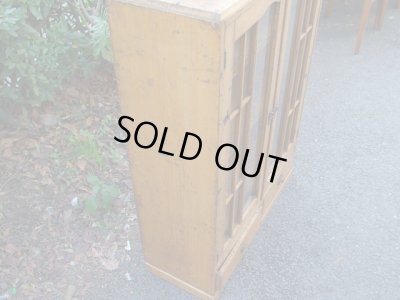 画像7: ヴィンテージ ガラス本箱 キャビネット