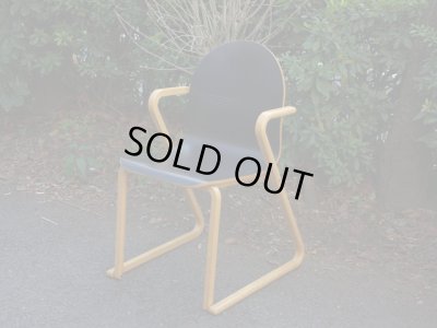 画像2: コクヨ 木製スタッキングチェア 椅子