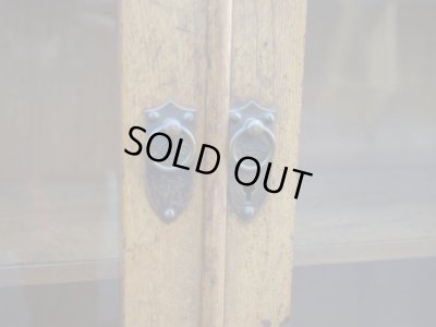 画像10: ヴィンテージ ガラス本箱 キャビネット