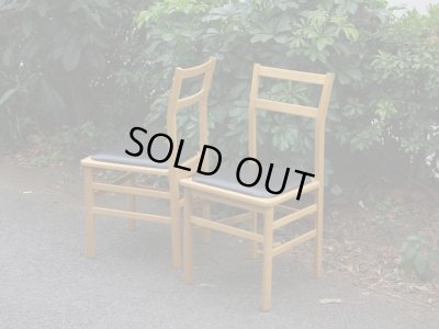 画像2: 楢材のダイニングチェア 椅子