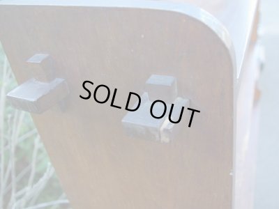 画像11: アンティーク 楢無垢材の楔本棚