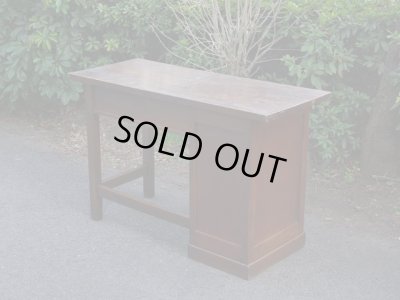 画像3: アンティーク 片袖デスク 机