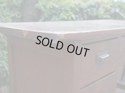 画像9: アンティーク 片袖デスク 机