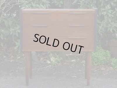 画像2: 北欧デザイン チークの3杯引出し チェスト 