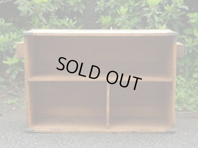 画像2: 古い木製の棚 木箱