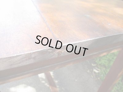 画像6: レトロヴィンテージ 木製平机 テーブル デスク