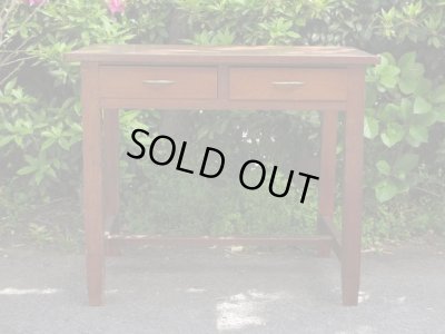 画像4: レトロヴィンテージ 木製平机 テーブル デスク