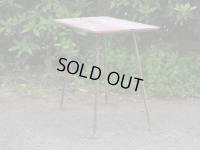 画像3: カラフルに絵の具がのった天板のサイドテーブル(4)