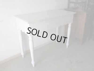 画像4: フランス製 ヴィンテージ白くペイントデスク 机テーブル