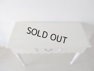 画像5: フランス製 ヴィンテージ白くペイントデスク 机テーブル