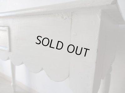 画像11: フランス製 ヴィンテージ白くペイントデスク 机テーブル