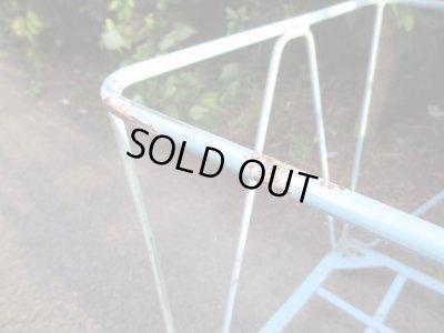 画像4: 古いアイアン製のカゴ キャスター付