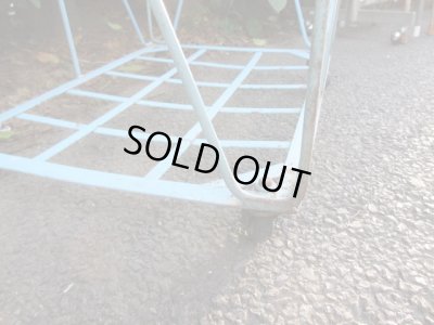 画像8: 古いアイアン製のカゴ キャスター付