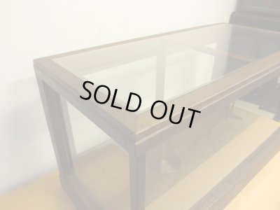 画像4: 昭和レトロ 5面ガラスショーケース 楢材