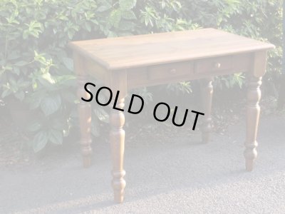 画像3: 古いパイン材テーブル 机