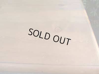 画像7: 古いパイン材テーブル 机