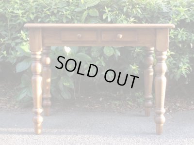 画像2: 古いパイン材テーブル 机