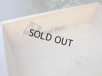 画像14: 古いオーク無垢材の小机 コンソールテーブル