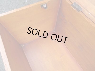 画像9: 木製ボックス トランク箱