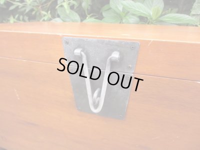 画像13: 木製ボックス トランク箱