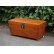 画像1: 木製ボックス トランク箱 (1)