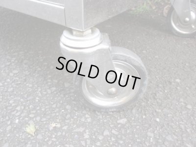 画像12: 古い ステンレス製ワゴン カート