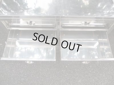 画像10: 古い ステンレス製ワゴン カート