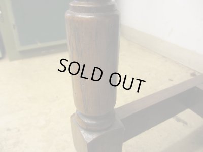 画像16: 古いオーク材ライティングデスク ビューロー ブックケース ヴィンテージ