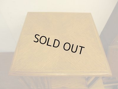 画像4: 古いオーク材の回転式ブックシェルフ 本棚本立て