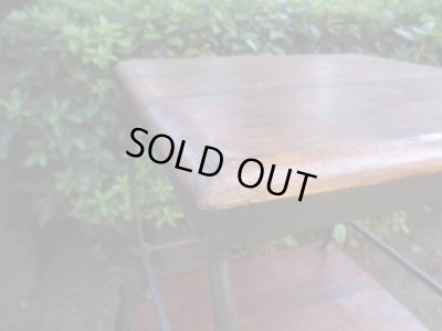 画像8: 古い鉄脚のネストテーブル ヴィンテージ