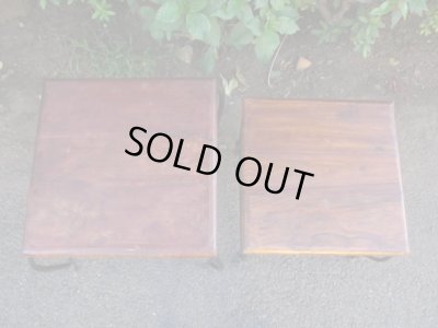 画像4: 古い鉄脚のネストテーブル ヴィンテージ