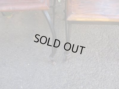 画像9: 古い鉄脚のネストテーブル ヴィンテージ