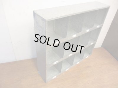 画像3: 古いブリキのマス目棚 スパイスラック