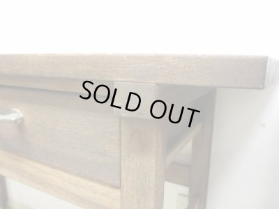 画像15: ヴィンテージ 横長の木製デスク 平机