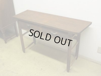 画像4: ヴィンテージ 横長の木製デスク 平机